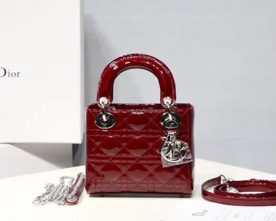 Affordable Mini leather Cow patent Diro With Lady 0225