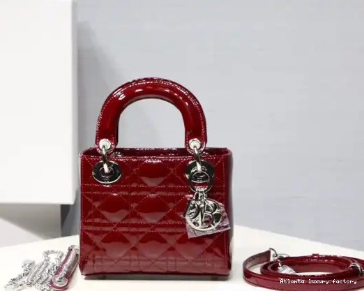 Affordable Mini leather Cow patent Diro With Lady 0225